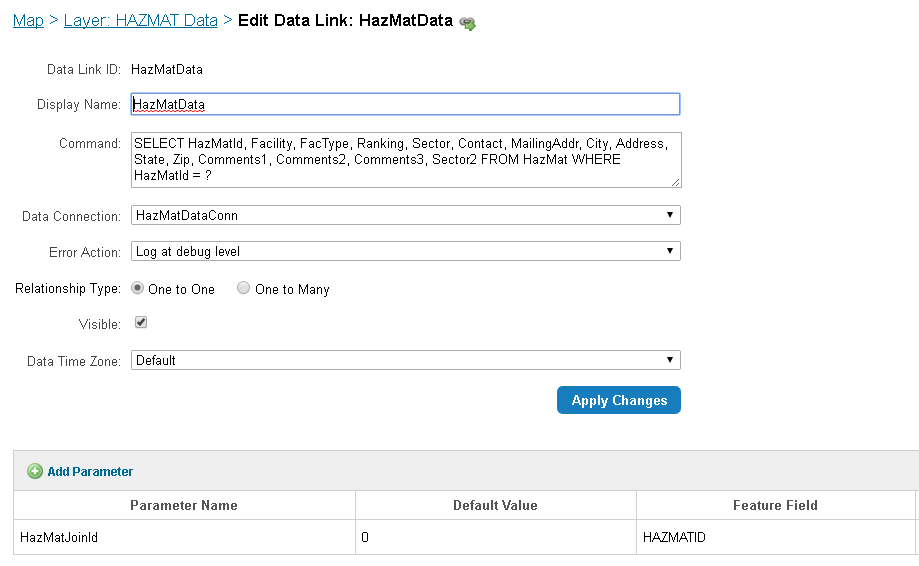 data link screenshot