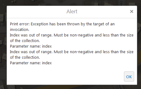Index Print Error