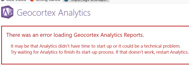 error in browser