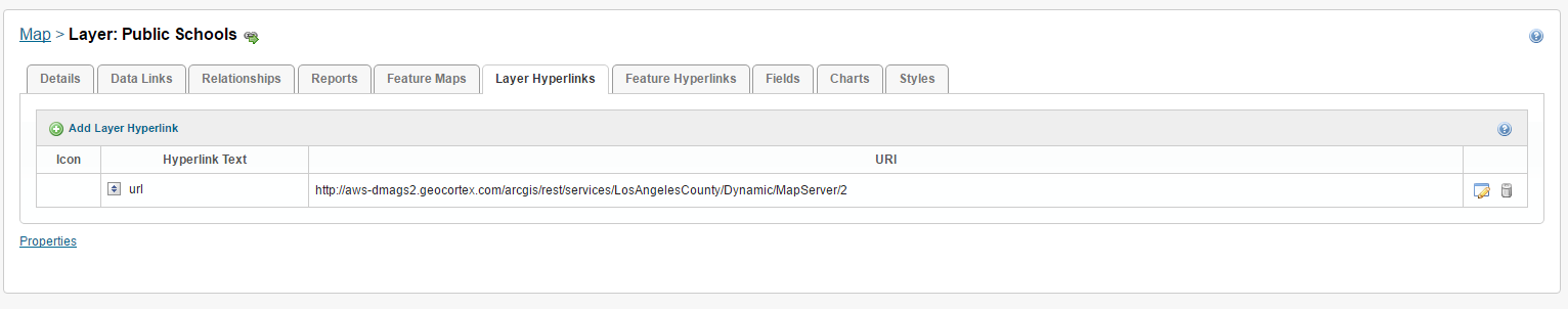 Adding Layer Hyperlink to Essentials Manager