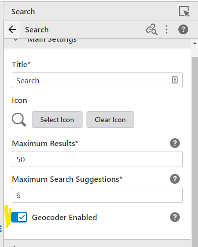 search config
