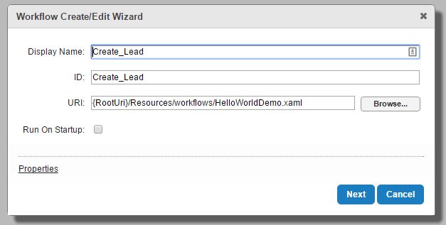 Workflow Settings