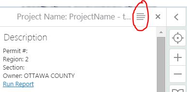 Header option icon