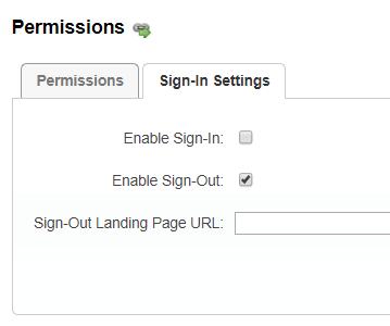 Only Enabled Sign-Out