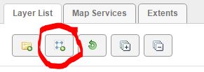 Circled Include layers and map services button from Essentials Manager.
