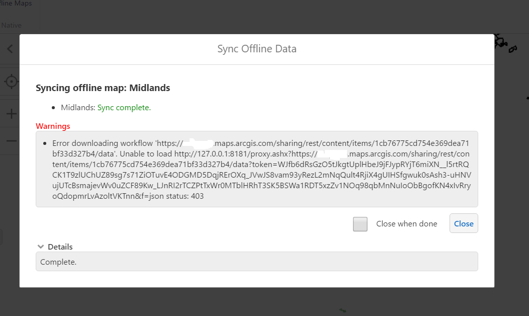 sync error