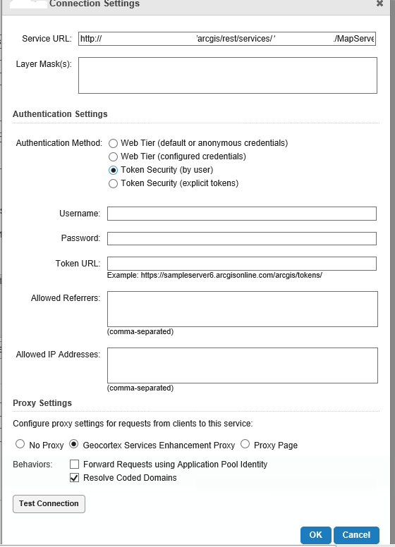 Connection Setting Window